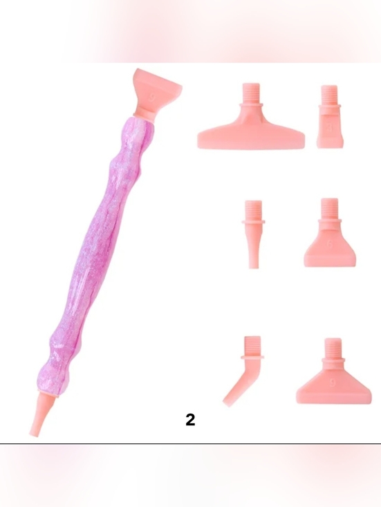 Other - Diamond Art Painting Pen with Screw Tips Threads Resin Pink Glitter